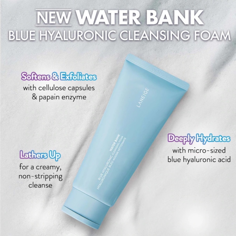 NEW LANEIGE Water Bank Cleansing Foam